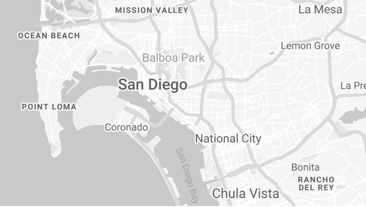 San Diego on map San Deigo